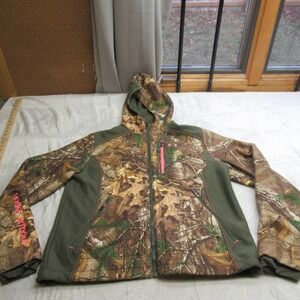 Under Armour Storm Jacket Women's XL Camo Real Tree Cold Rain Wind Softshell